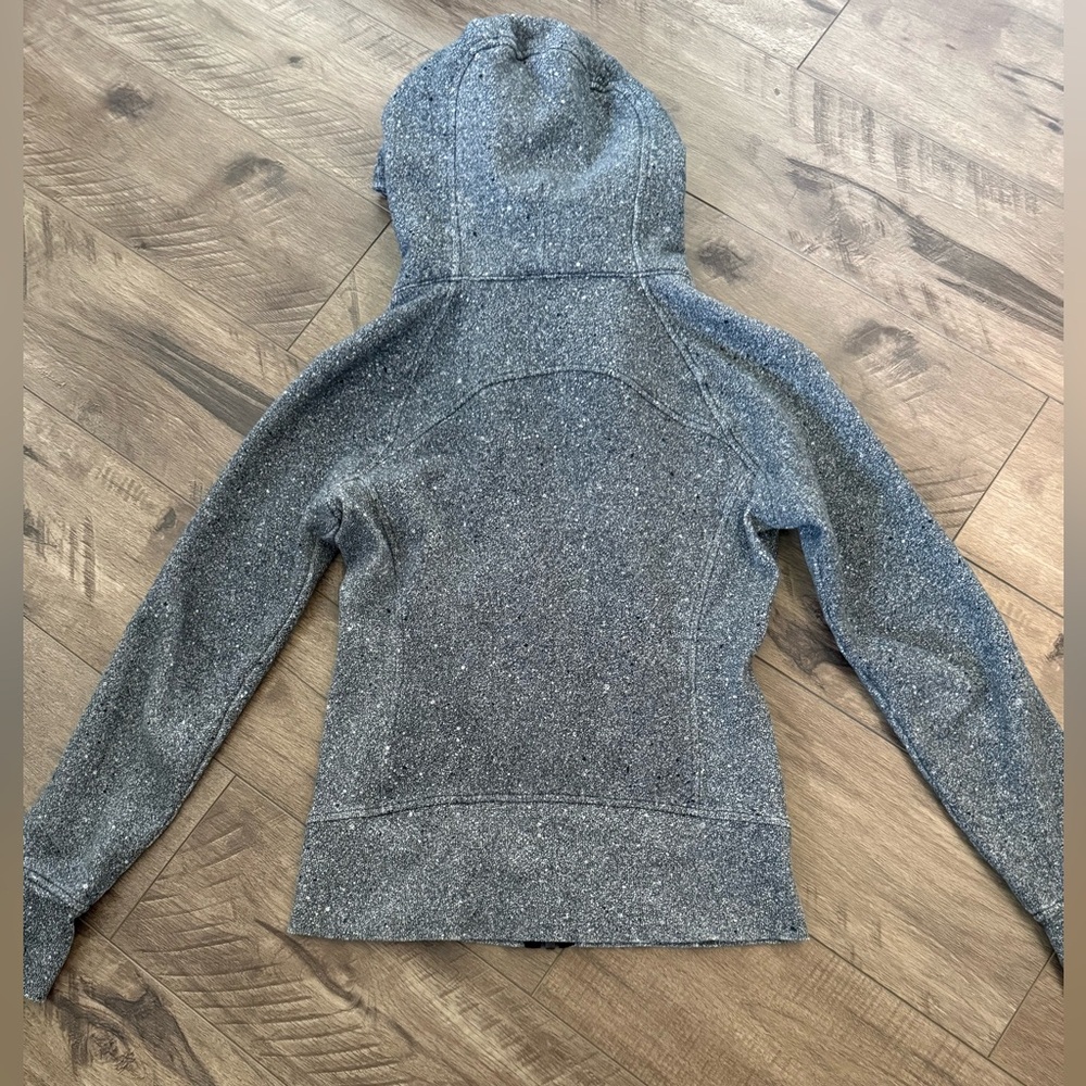 Lululemon Scuba Speckle Gray Full Zip-Up Hoodie - Picture 2 of 8